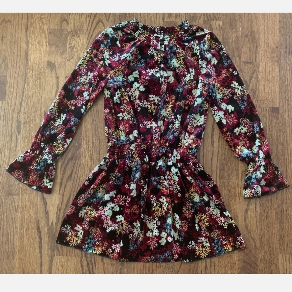Ella Moss Black Floral Boho Dress